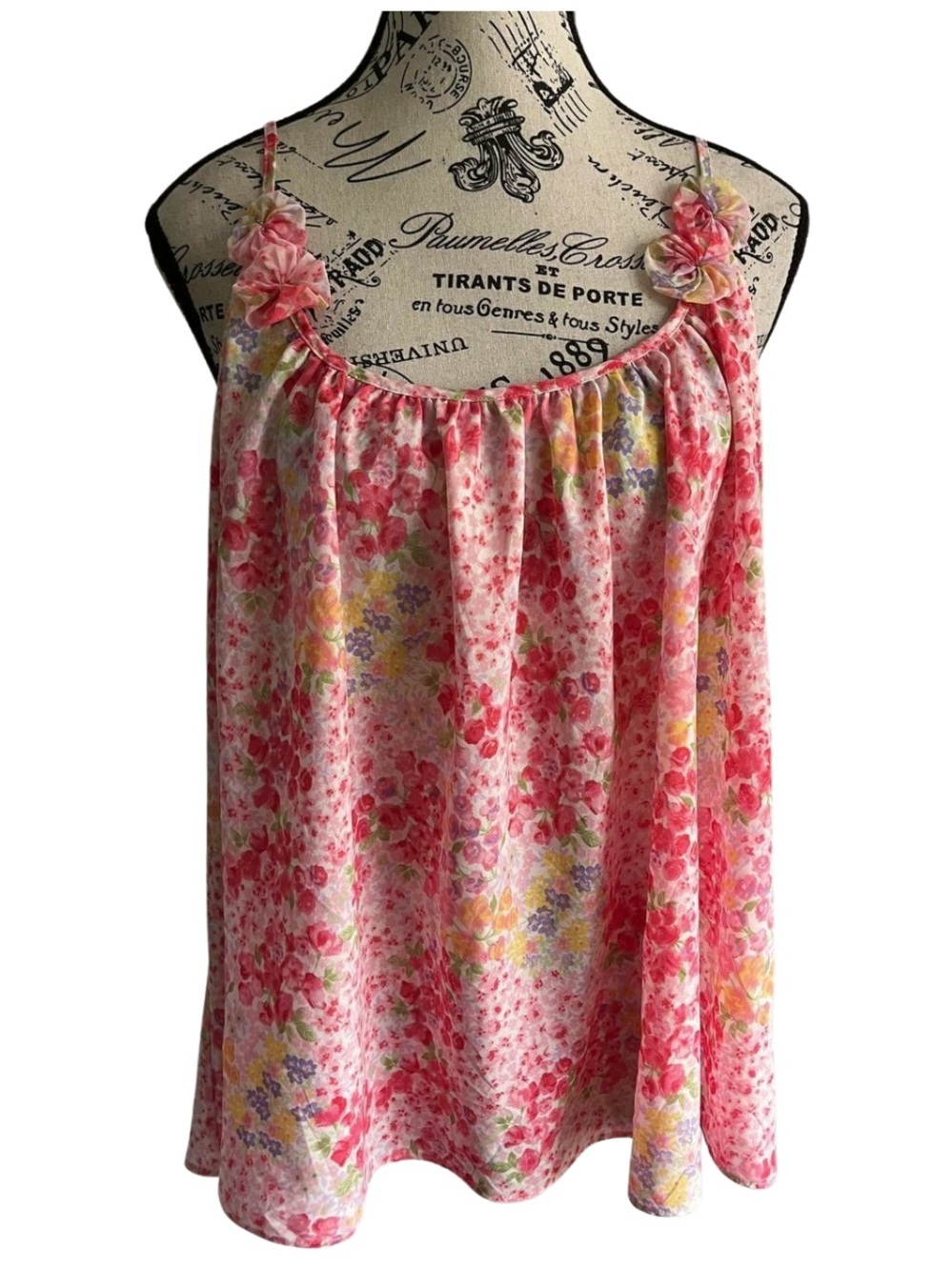 Oscar de la Renta Pink Label Floral Babydoll Y2K Coquette Fairy